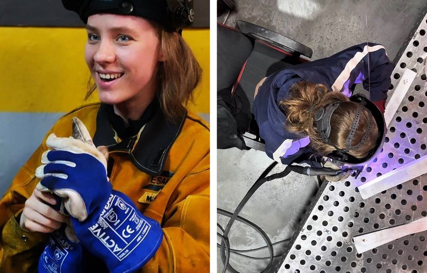 Телеграмм-канала Welderka. Лера. Сварщица