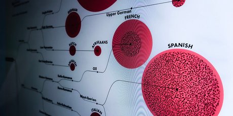 100 самых популярных языков мира и их происхождение в одной диаграмме