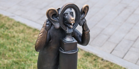 В Перми похитили скульптуру «Мишка с посикунчиком». Вандалом оказался 58-летний мужчина