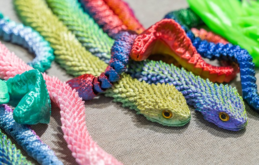 Игрушки 3D-змейки