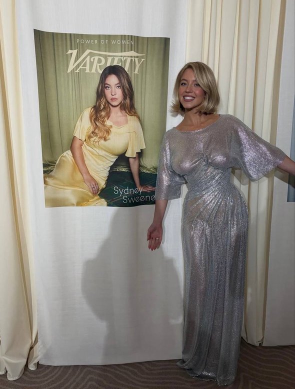 Сидни Суини на церемонии журнала Variety «Power of Women»