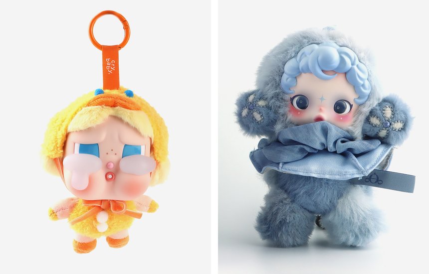 Игрушки CRYBABY и SKULLPANDA от компании POP MART