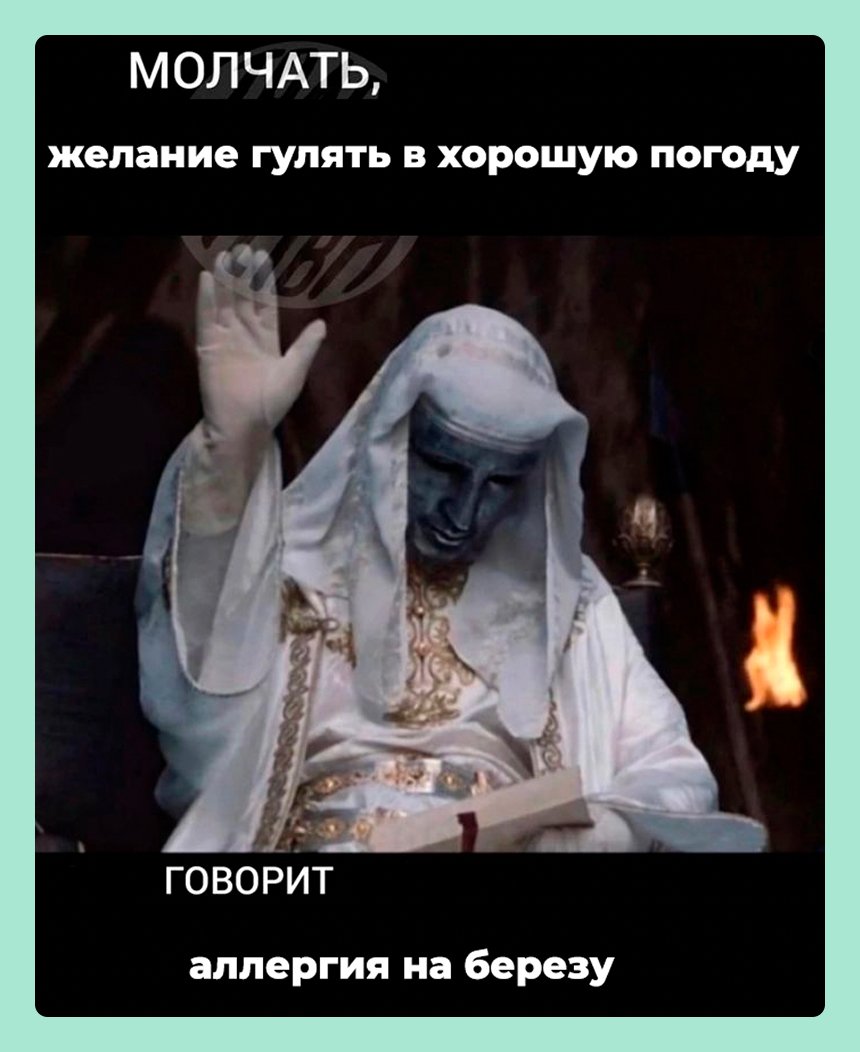 17 мемов про весеннюю аллергию – для всех, кто устал чихать и кашлять от пыльцы
