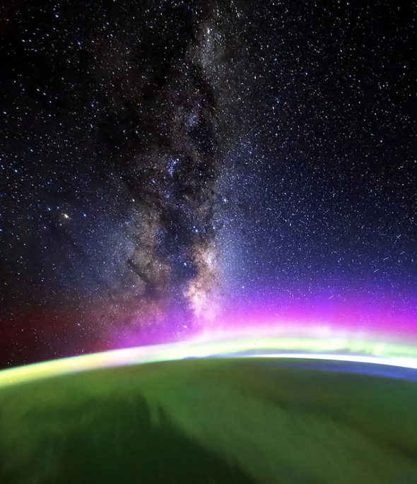 Млечный путь над Тихим океаном