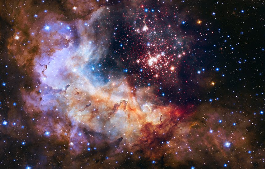 Изображение вселенной, полученное телескопом Hubble