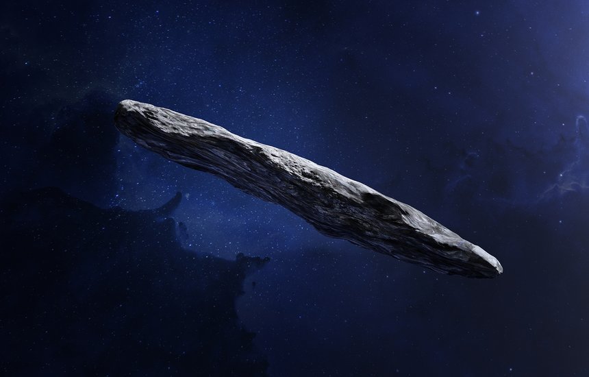 Визуальная модель кометы 1I/Оумуамуа